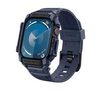 CUSTODIA SPIGEN Rugged Armor Pro per Apple Watch 10 42mm Blu marino, Poliuretano termoplastico (TPU)
