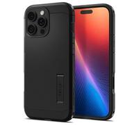 Custodia Spigen Tough Armor MagSafe per iPhone 16 Pro, colore nero.
