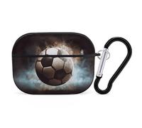 Custodia sportiva per AirPods Pro 2, antiurto, rigida, per donne e uomini, compatibile con custodia Airpod Pro di 2a/1a generazione con portachiavi, nero