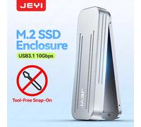 Custodia SSD JEYI M.2 NVMe (2280/60/42) - Installazione senza attrezzi Chip USB 3.1(10 Gbps)RTL9210, supporta SSD fino a 4 TB Custodia in alluminio