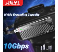 Custodia SSD JEYI M.2 NVMe con vite di montaggio della fotocamera, riprese della fotocamera di trasferimento USB 3.1 Gen2 da 10Gbps, compatibile con PC, telefono