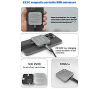 Custodia SSD M.2 Mini Magnetica 2230 NVMe 10Gbps Da M.2 A USB Tipo C