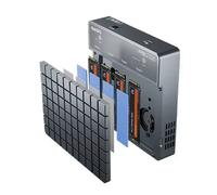 Custodia SSD NVMe M.2 USB 4.0 a 4 alloggiamenti, 40 Gbps, compatibile con unitÃ a stato solido Type-C 4.0 da 32 TB, spina UE