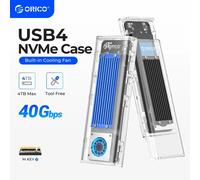 Custodia SSD ORICO 40Gbps USB4 M.2 con ventola di raffreddamento custodia M2 NVMe compatibile con Thunderbolt 3 4 USB3.2 per MacBook Pro