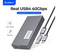 Custodia SSD ORICO NVMe M.2 USB4 40Gbps PCIe3.0x4 20Gbps 10Gbps Custodia esterna M.2 compatibile con Thunderbolt 3/4 USB3.2/3.1