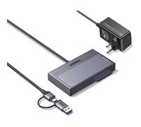 Custodia SSD Ugreen 2 in 1 M.2 + SATA Adattatore USB Magnetico Grigio Scuro