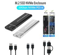 Custodia SSD USB3.1 M.2 custodia per cellulare supporta il protocollo NVME su tipo C custodia per disco rigido esterno in metallo solido SSD per telefono portatile