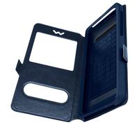 Custodia Stand Doppia Finestra Universale Taglia 3XL - Blu Notte