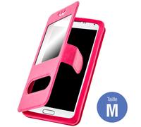 Custodia Stand Doppia Finestra Universale Taglia M - Rosa
