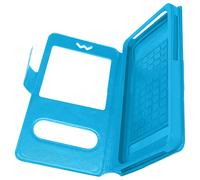 Custodia Stand Doppia Finestra Universale Taglia SL - Azzurra