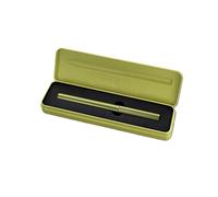 Pelikan Penna Stilografica INEO per Scuola e Ufficio, Design Minimalista, in Alluminio, Ricaricabile, in Astuccio Regalo di Metallo Sagomato, Sostenibile, Fusto Green Oasis