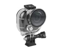 Custodia subacquea da 50 m per Insta360 Go Ultra, custodia impermeabile con guarnizione attivata a pressione, copriobiettivo in vetro temperato antigraffio, base filettata da 1/4" per sott'acqua