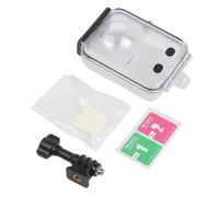 Custodia subacquea per Dji per Osmo 360, profondità 45 m, impermeabile, touchscreen, compatibile con fotocamera panoramica, PC trasparente e guscio in acciaio inox, per immersioni, nuoto, avventura