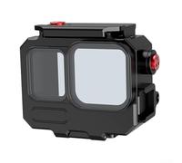 Custodia subacquea per Insta360 AcePro2 realizzata in lega di alluminio con 14 fori per viti e supporto per scarpa fredda (1)