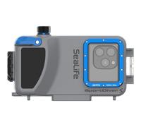 SeaLife SportDiver S - Custodia compatta per smartphone, immersioni fino a 100', fotografia impermeabile, comandi facili da fotocamera, con allarmi di perdite, adatta a tutti gli iPhone e la maggior