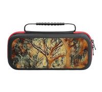 Custodia Switch 2Oil Painting, Forest, Trees Dockable Con Cover Protettiva , 20 Slot Per Game Card , Case Da Viaggio All-in-One One Size