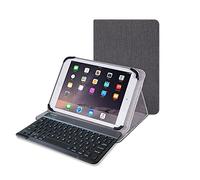 Custodia Tablet 10 pollici, Cover Custodia Tablet 10.1 Universale con Tastiera Bluetooth,in canapa,compatibile con Lenovo m10 plus Samsung tab a galaxy tab a6 Mediapad t5 t3 Teclast da 10,1 a 10,8