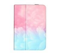 Custodia Tablet 10 pollici Funzione Stand con Elastico Design Piume pastello