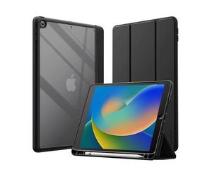 Custodia tablet Crong PrimeFolio per Apple iPad 10.2" nera trasparente