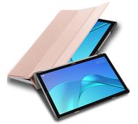 Cadorabo Custodia Tablet per Huawei MediaPad M5 Lite 10 (10.1" Zoll) in Oro Rosa Pastello - Copertura Protettiva Molto Sottile di Similpelle in Stile Libro con Auto Wake Up e Funzione Stand