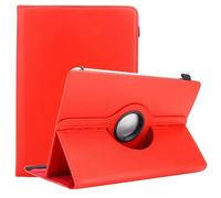 Cadorabo Custodia per tablet compatibile con Medion LifeTab P9701 (9.7) in Rosso - Custodia protettiva in pelle sintetica con funzione di supporto - Custodia a 360 gradi con elastico