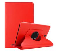Cadorabo Custodia Tablet per Samsung Galaxy Tab S4 (10.5" Zoll) T830 / T835 in Rosso Papavero - Copertura Protettiva in Stile Libro Senza Auto Wake Up con Funzione Stand e Cerniera Elastico