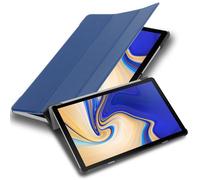 Cadorabo Custodia Tablet per Samsung Galaxy Tab S4 (10.5" Zoll) T830 / T835 in BLU SCURO JERSEY - Copertura Protettiva Molto Sottile di Similpelle in Stile Libro CON Auto Wake Up e Funzione Stand