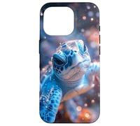 Custodia tartaruga marina verde bambino tartaruga blu oceano Custodia per iPhone 16 Pro