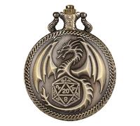 Custodia tascabile per orologio, Embossed Dragon Pattern Case, Vintage Pocket Watch Case, Dragon Design Watch Case, Watch Storage Case, Role-Playing Game Accessories, Dragon Pocket Watch, Decorative