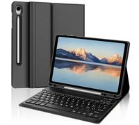 Custodia Tastiera Bluetooth per Samsung Galaxy Tab S9 FE 10.9"/ Samsung S9 11" 2023, Qwerty Italiana, Design Moderno con Slot per Pencil, Supporto Regolabile e Tastiera Staccabile Senza Fili - Nero