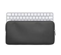 kwmobile Custodia Tastiera Wireless Compatibile con Apple Magic Keyboard Cover - Protezione Portatile e Antiurto in Nylon - Copri Tastiera grigio scuro