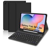 Custodia tastiera per Samsung Galaxy Tab S6 Lite 2024/2022/2020 10,4", custodia con tastiera spagnola Ñ per Galaxy S6 Lite Tablet, ultra sottile custodia con portapenne, tastiera magnetica per S6