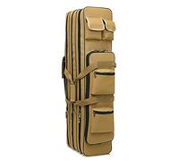 Custodia Tattica A Doppio Fucile 31/39/47in Resistente Imbottita Impermeabile 4 tasche esterne Tessuto impermeabile per Pistola, Pistola da tiro,carabina Custodia per fucile A,47in