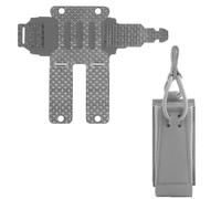 Custodia Tattica per Mag da 9 Mm e Adattatore Laterale, di Attacchi MOLLE | Fibra di carbonio, verticale a orizzontale, convertitore tasca porta-caricatore singola, per cintura tattica