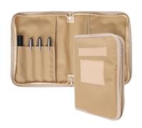 Custodia tattica per quaderni, con cerniera per cartelle, organizer tattico OCP e copertina per notebook A5, 17,8 x 22,9 cm, resistente alle intemperie, coyote