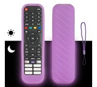 Custodia Telecomando in Silicone Compatibile Con Hisense EN2G30H EN2H30H EN2X30H EN2A30 EN2R30N EN2K30P EN2P30H EN2J30H TV Telecomando Copertura Protettiva Antiurto Con un Cordino(Viola Fluorescente)