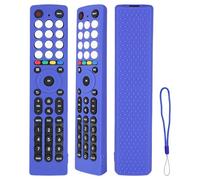 Custodia Telecomando in Silicone Compatibile Con Hisense EN2J36H EN2D36H EN2F36H EN2N36H EN2V36H EN2K36H EN2Q36H EN2T36H EN2C36H TV Telecomando Copertura Protettiva Antiurto Con un Cordino(Blu)