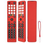 Custodia Telecomando in Silicone Compatibile Con Hisense EN2J36H EN2D36H EN2F36H EN2N36H EN2V36H EN2K36H EN2Q36H EN2T36H EN2C36H TV Telecomando Copertura Protettiva Antiurto Con un Cordino(Rosso)