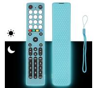 Custodia Telecomando in Silicone Compatibile Con Hisense EN2J36H EN2D36H EN2F36H EN2N36H EN2V36H EN2K36H EN2Q36H EN2C36H TV Telecomando Copertura Protettiva Antiurto Con un Cordino(Blu Fluorescente)