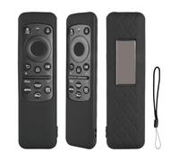 Custodia Telecomando in Silicone Compatibile Con Samsung Smart TV Cella solare BN59-01432A BN59-01432D BN59-01432J BN59-01455A BN59-01455E Telecomando Copertura Protettiva Antiurto Con Nero e Cordino