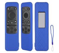 Custodia Telecomando in Silicone Compatibile Con Samsung Smart TV Cella solare BN5901432A BN5901432D BN5901432J BN5901455A BN5901455E Telecomando Copertura Protettiva Antiurto Con e Cordino(Blu)