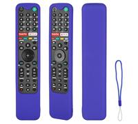 Custodia Telecomando in Silicone Compatibile Con Sony RMF-TX500E RMF-TX520U RMF-TX600E RMF-TX500U RMF-TX520E RMF-TX621E TV Telecomando Copertura Protettiva Antiurto Con un Cordino(Blu)