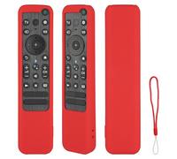 Custodia Telecomando in Silicone Compatibile Con Sony RMF-TX800P RMF-TX800U RMF-TX810U RMF-TX900P RMF-TX900U TV Telecomando Copertura Protettiva Antiurto Con un Cordino(Rosso)