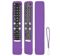 Custodia Telecomando in Silicone Compatibile Con TCL RC802NU YUI1 RC802N YUI1 TV Telecomando Copertura Protettiva Antiurto Con un Cordino(Viola)