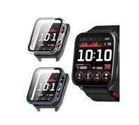 Custodia toergy compatibile con smartwatch Garmin Venu X1, design integrato per la massima protezione dello smartwatch, PC + schermo pellicola temperata, antigraffio, trasparente, verde
