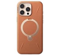 Custodia TORRAS Ostand Q3 VegSkin per iPhone 16 Pro Max (Silicone Vegano Sostenibile) (Supporto Magnetico Invisibile a 360°) Custodia Premium con Texture Similpelle, Durevole, iPhone 16 Pro Max