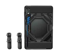 Custodia TPU Gaming per REDMAGIC Astra 2, Angoli Airbag Anti-Caduta Retro Cavo Raffreddamento, Bordo Rialzato 0.3mm Proteggi Lente Schermo Grip，grip 4 dita + custodia nera