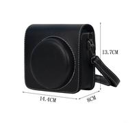 Custodia Tracolla per Fotocamera per istantanea SQ1 Custodia(Black) | PU leggero, texture granulata, trasporto per facile, colore Maillard, uso quotidiano