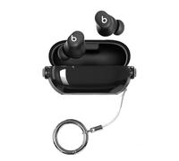Custodia trasparente compatibile con Beats Solo Buds con blocco creativo, copertura anti-smarrimento per auricolari Bluetooth Beats Solo Buds (nero traslucido)