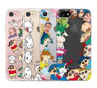 Custodia trasparente Crayon Shin-Chan Circle per iPhone X XS XS Max XR 7/8/SE...